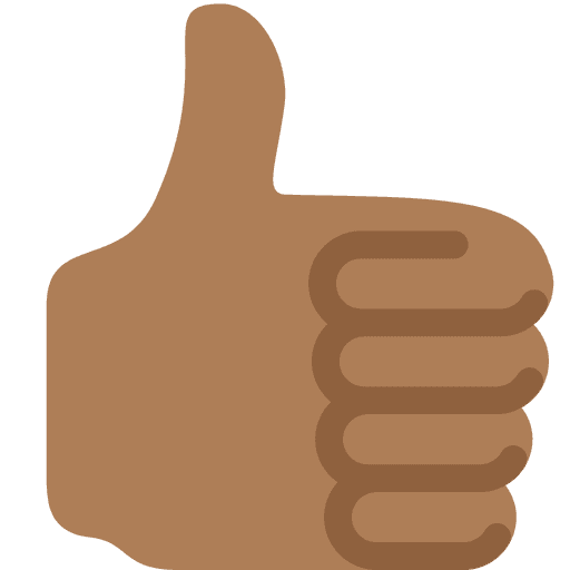 Thumbs Up Medium Dark Skin Tone