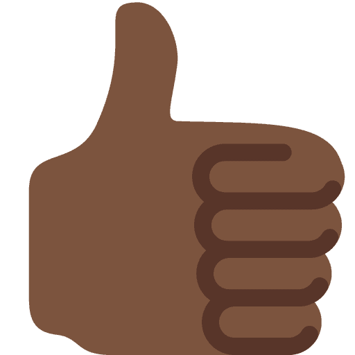 Thumbs Up Dark Skin Tone