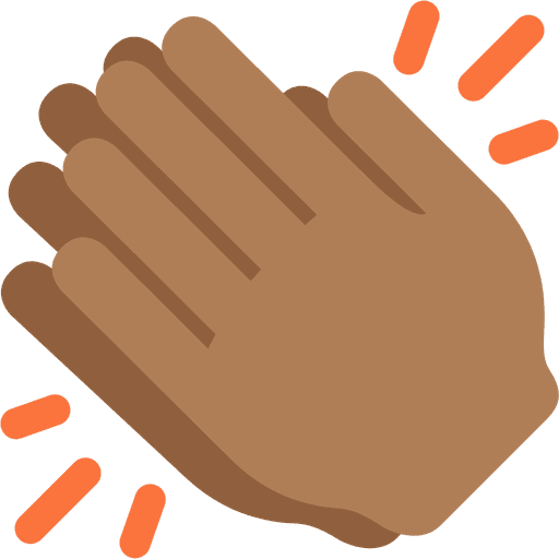Clapping Hands Medium Dark Skin Tone