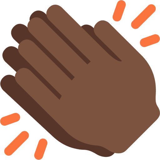 Clapping Hands Dark Skin Tone