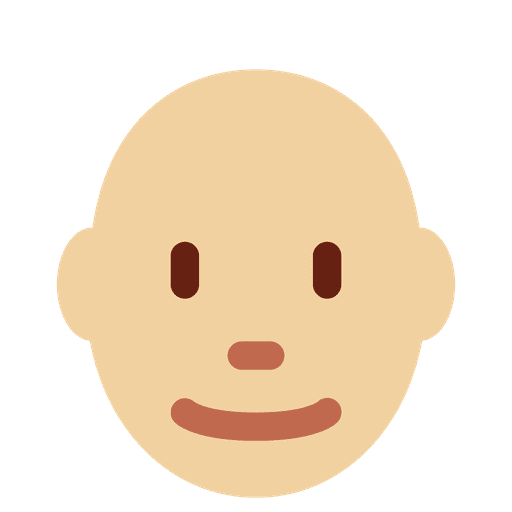Man Medium Light Skin Tone Bald
