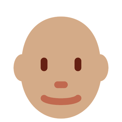 Man Medium Skin Tone Bald