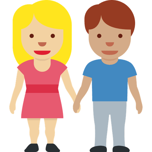 Woman And Man Holding Hands Medium Light Skin Tone Medium Skin Tone