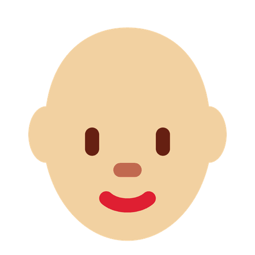 Woman Medium Light Skin Tone Bald