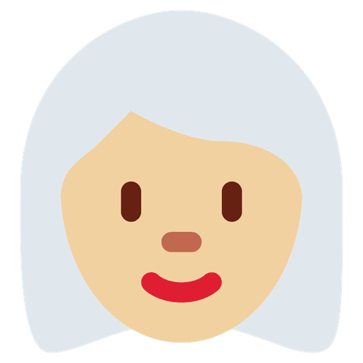 Woman Medium Light Skin Tone White Hair
