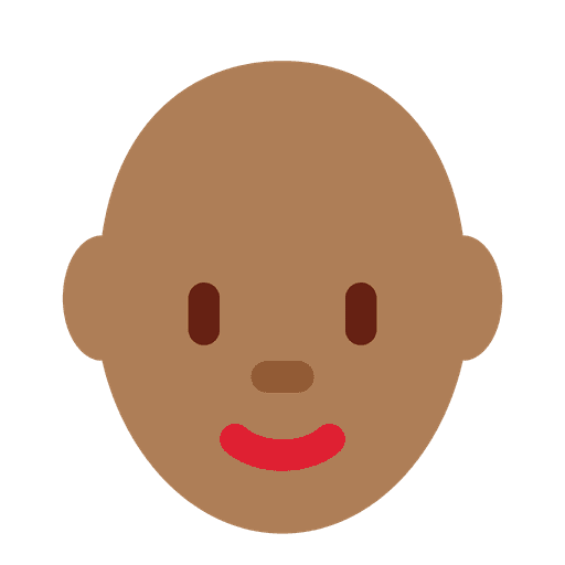 Woman Medium Dark Skin Tone Bald