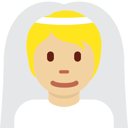 Person With Veil Medium Light Skin Tone