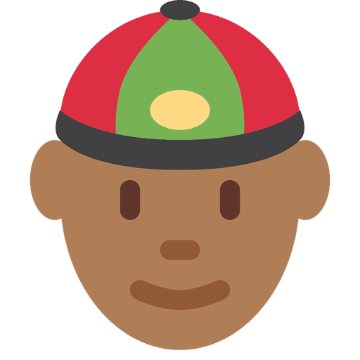 Person With Skullcap Medium Dark Skin Tone