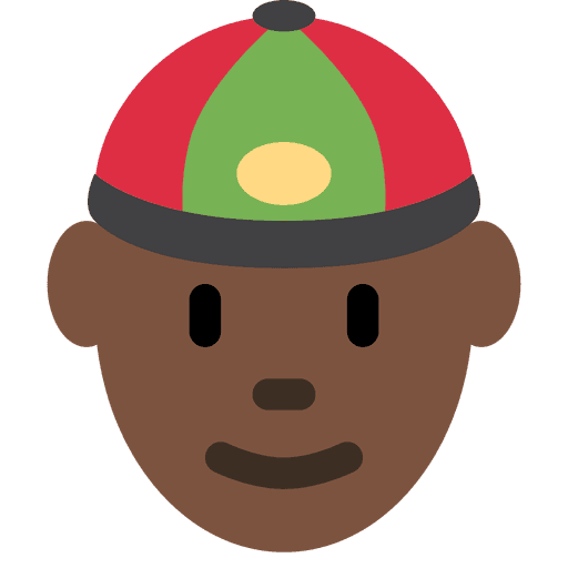 Person With Skullcap Dark Skin Tone