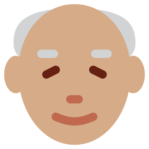 Old Man Medium Skin Tone