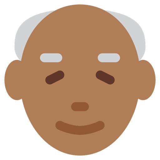 Old Man Medium Dark Skin Tone