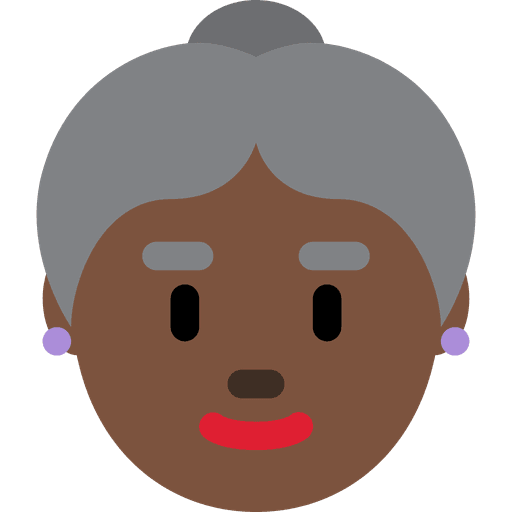 Old Woman Dark Skin Tone