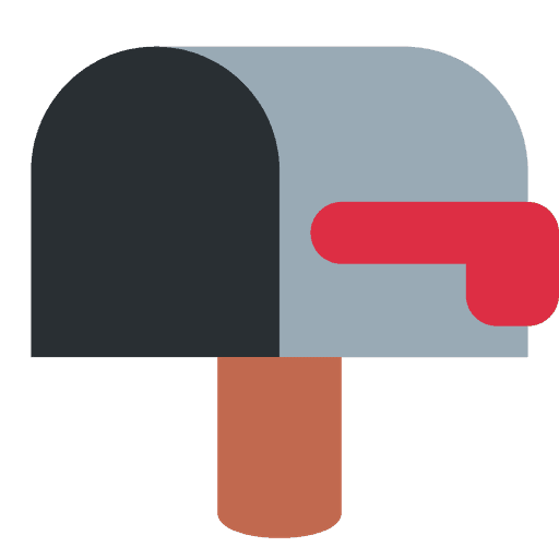 Open Mailbox With Lowered Flag