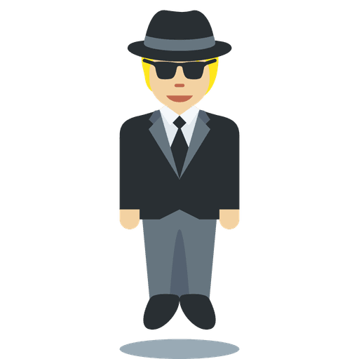 Person In Suit Levitating Medium Light Skin Tone