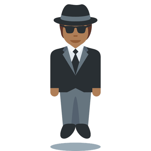 Person In Suit Levitating Medium Dark Skin Tone