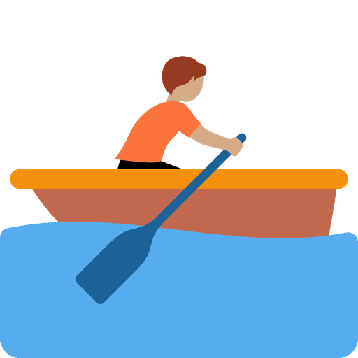 Person Rowing Boat Medium Skin Tone