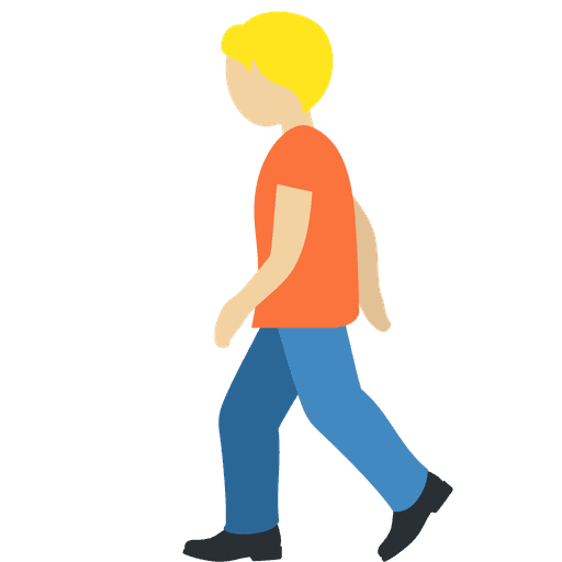 Person Walking Medium Light Skin Tone