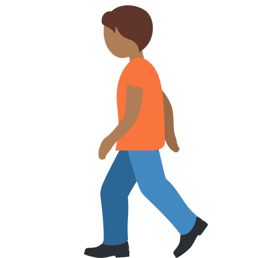 Person Walking Medium Dark Skin Tone