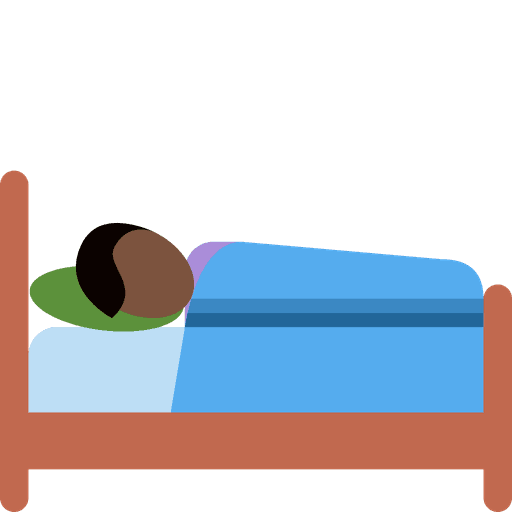 Person In Bed Dark Skin Tone