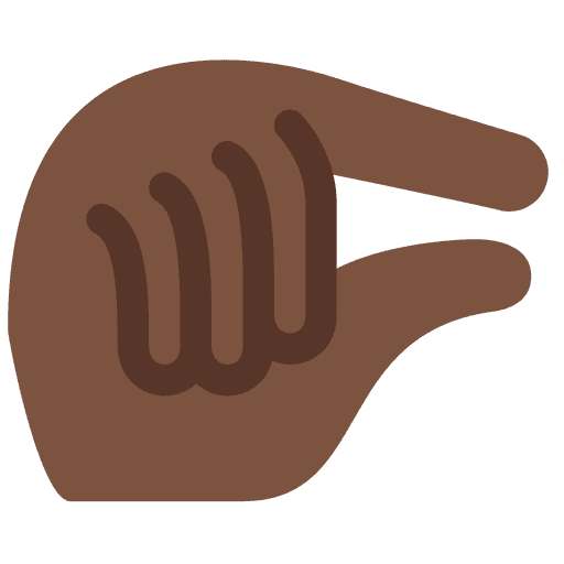 Pinching Hand Dark Skin Tone