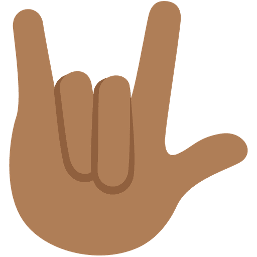 Love You Gesture Medium Dark Skin Tone