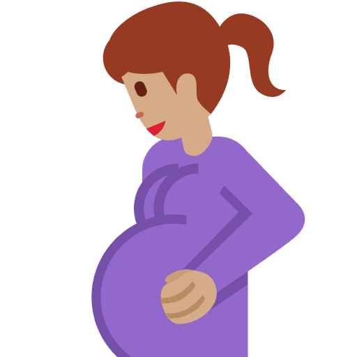 Pregnant Woman Medium Skin Tone