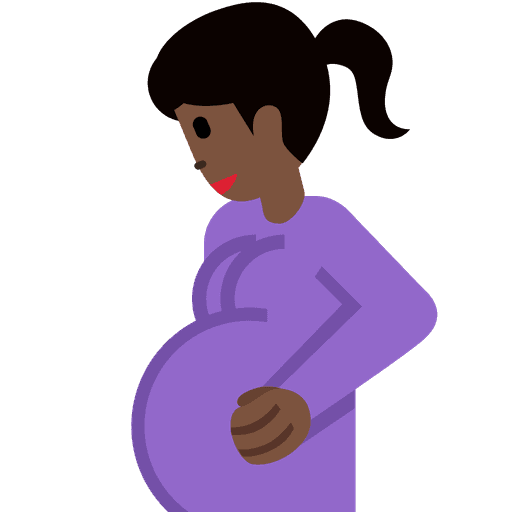 Pregnant Woman Dark Skin Tone