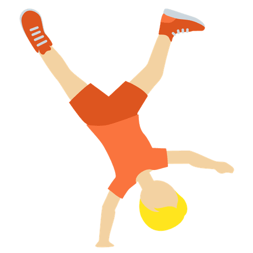 Person Cartwheeling Medium Light Skin Tone