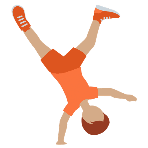 Person Cartwheeling Medium Skin Tone