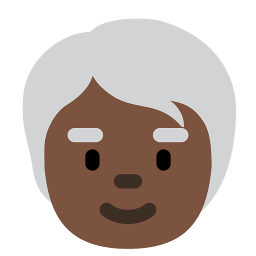 Older Person Dark Skin Tone