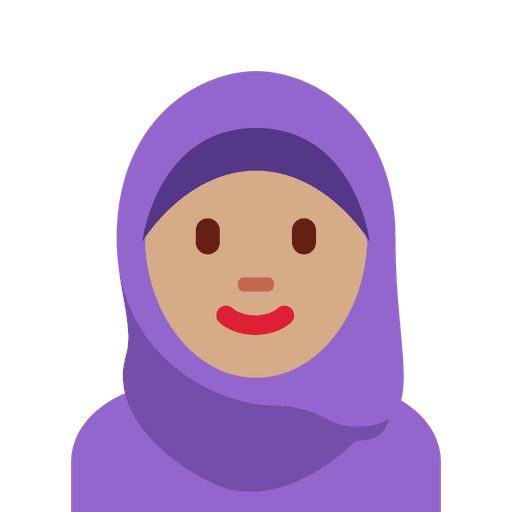 Woman With Headscarf Medium Skin Tone