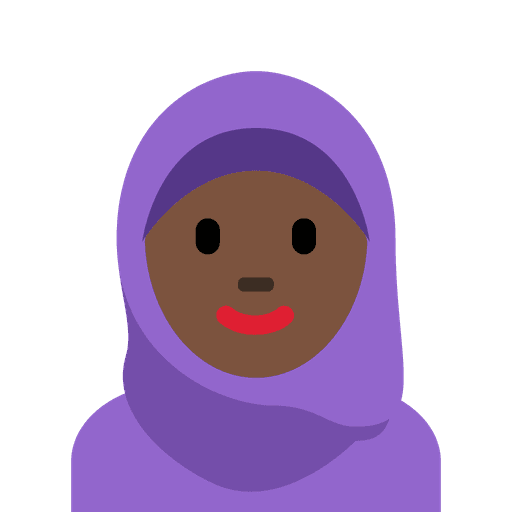 Woman With Headscarf Dark Skin Tone