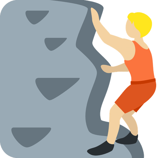 Person Climbing Medium Light Skin Tone