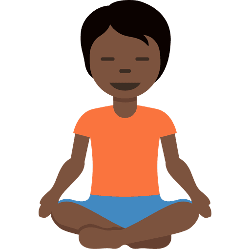 Person In Lotus Position Dark Skin Tone