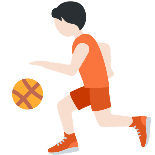 Person Bouncing Ball Light Skin Tone