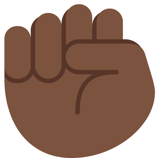 Raised Fist Dark Skin Tone
