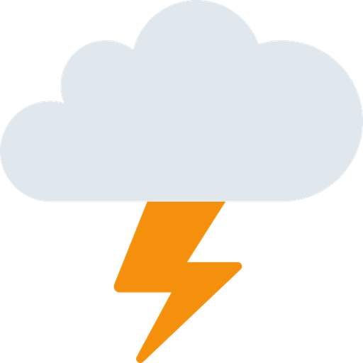 Free Cloud With Lightning Emoji PNG Download & Meaning | Emojien