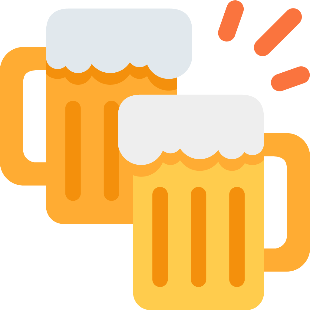 unicode u+1f37b, Cheers Beer emoji png