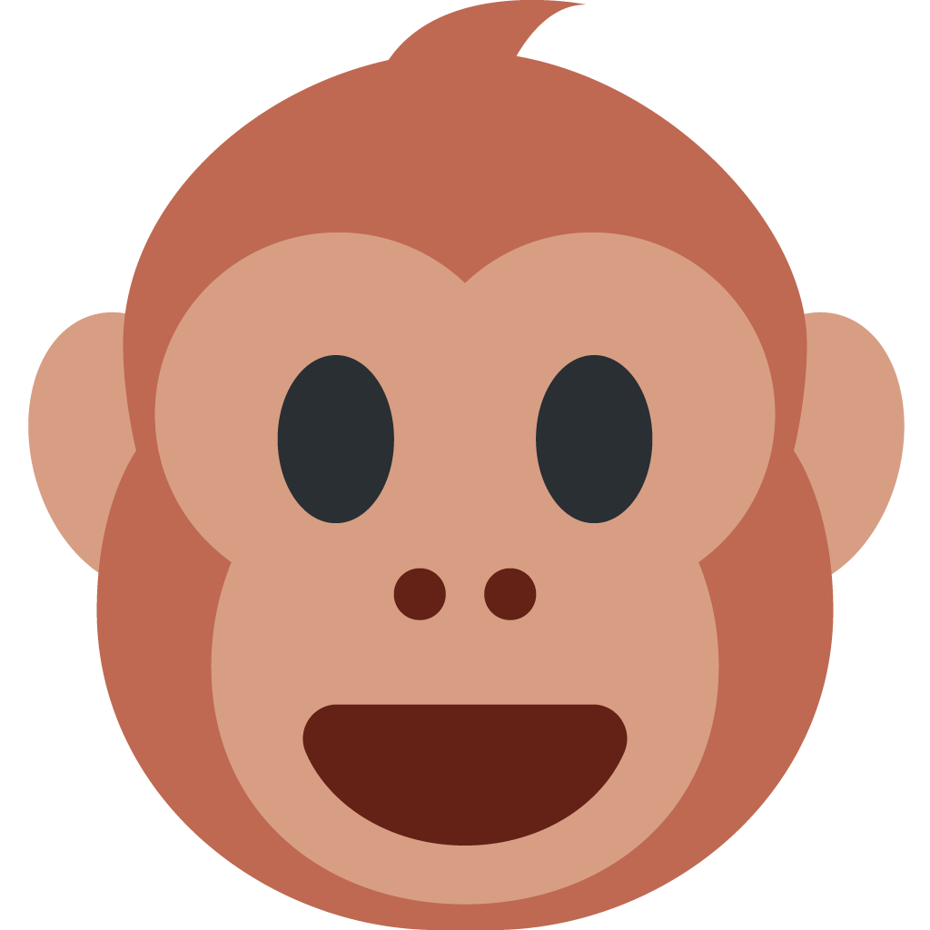 unicode u+1f435, Monkey Emoji png