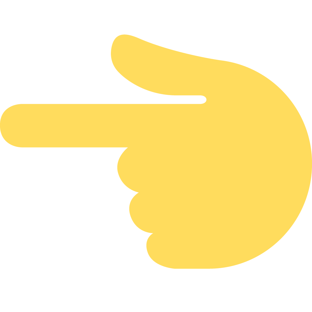 unicode u+1f448, Finger Emojis png