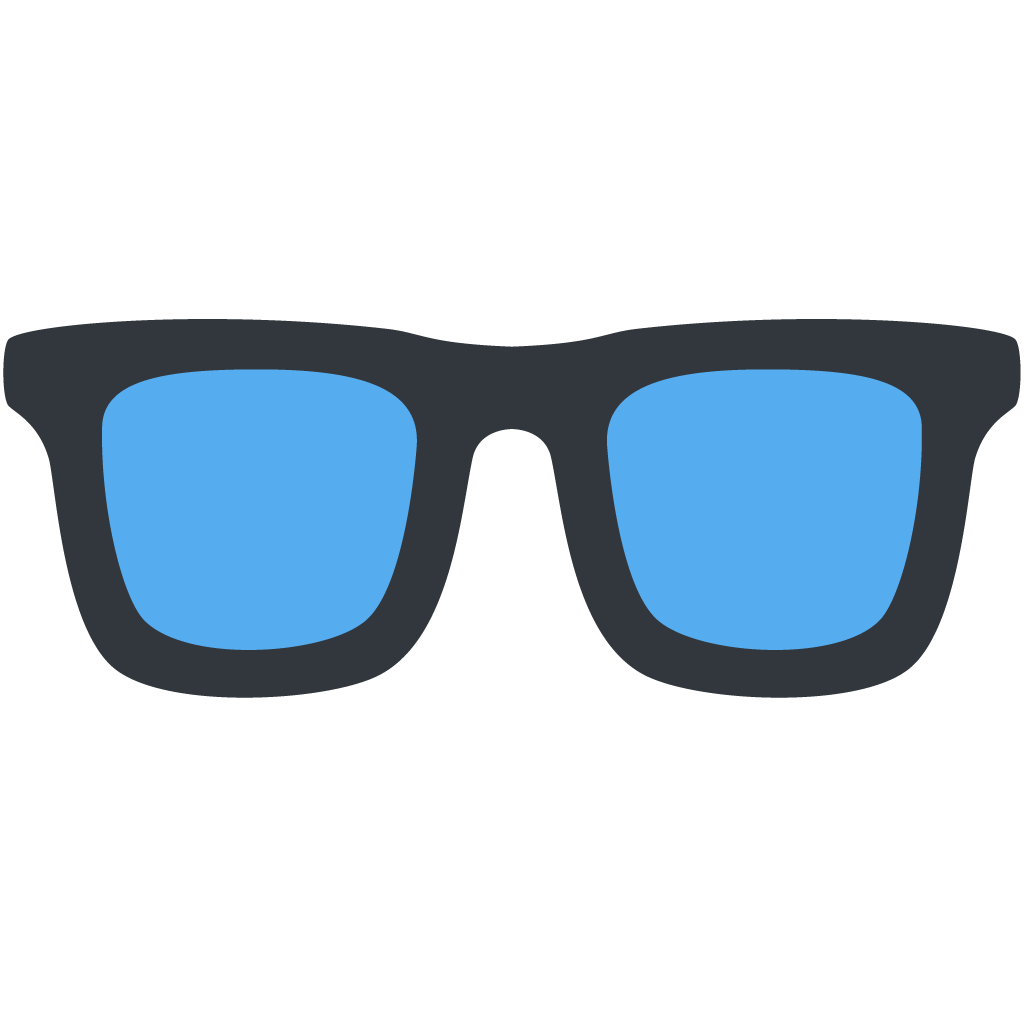 unicode u+1f453, Glasses emoji png