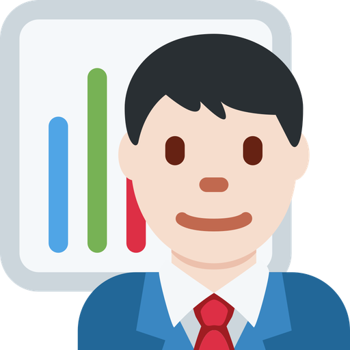 ๐จ๐ปโ๐ผ Man Office Worker Light Skin Tone Emoji - Download Transparent PNG ...