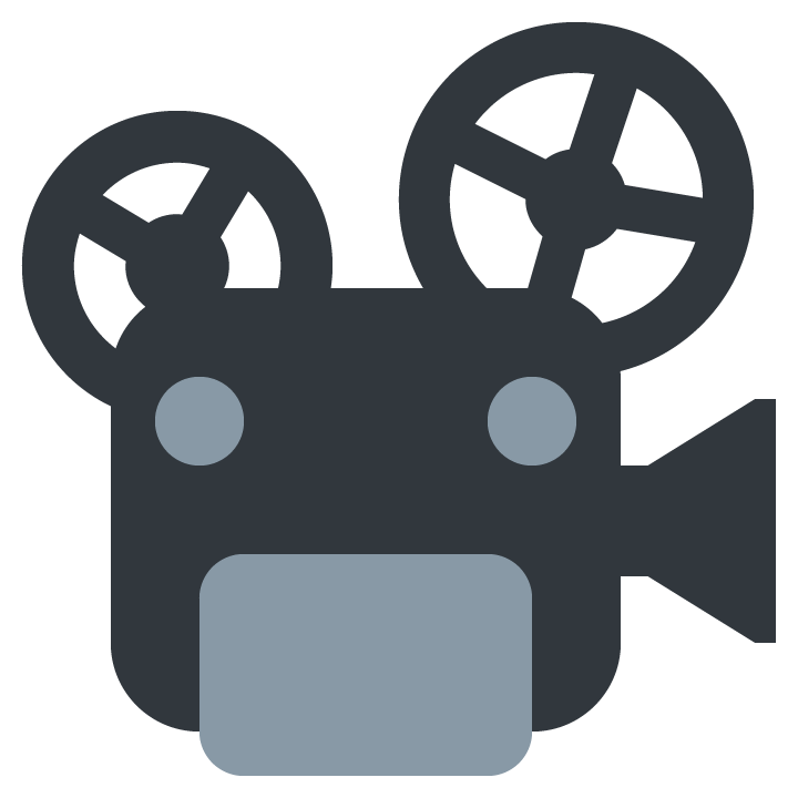 unicode u+1f4fd, Film projector emoji png