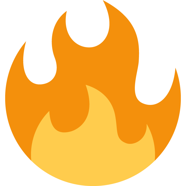 unicode u+1f525, Fire emoji png