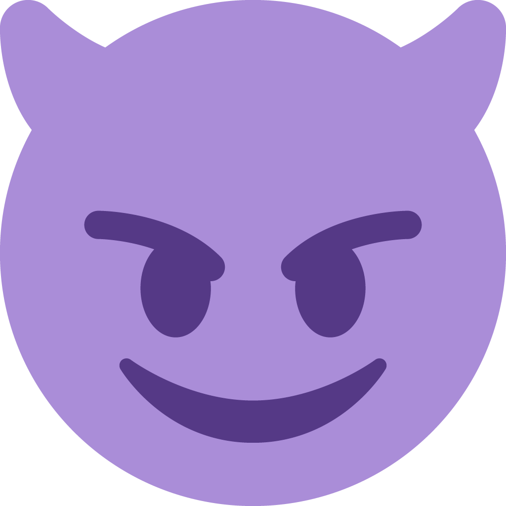 unicode u+1f608, Halloween emoji png