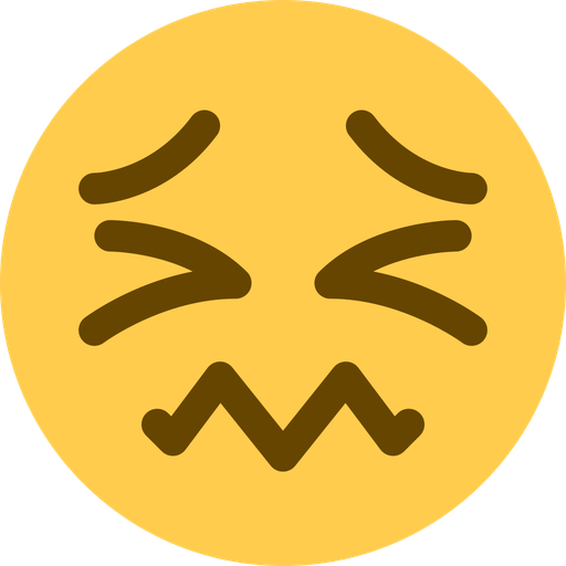😖 Confounded Face Emoji - Download Transparent PNG, Copy & Paste