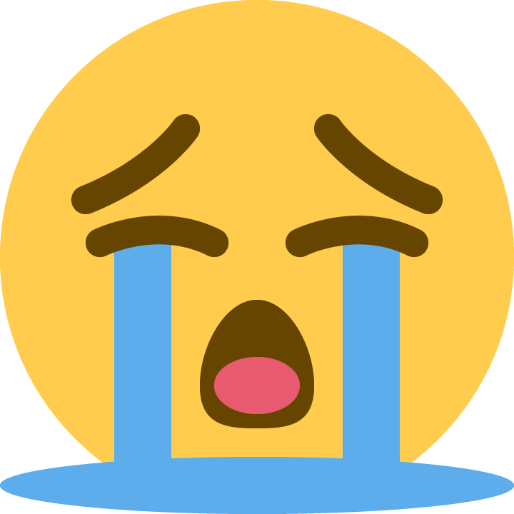 unicode u+1f62d, Crying emoji png