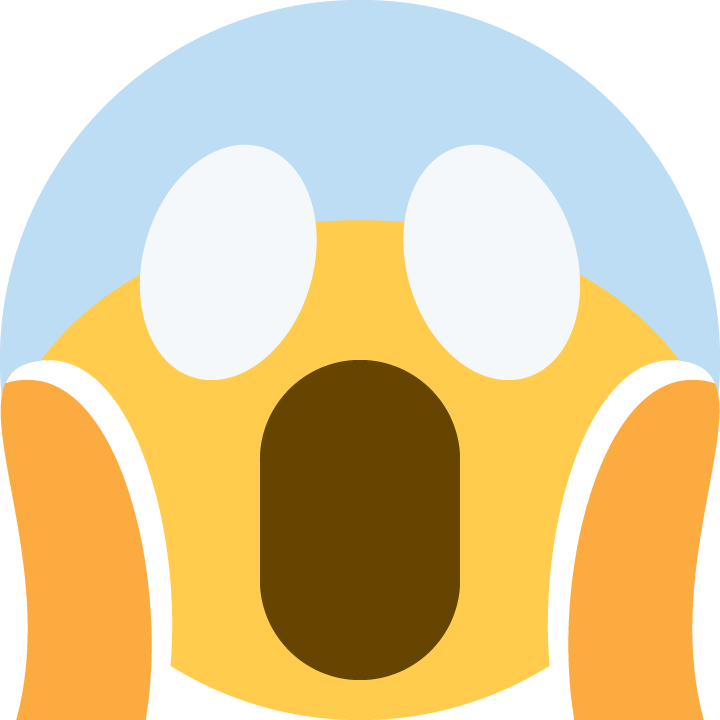unicode u+1f631, Shocked emoji png