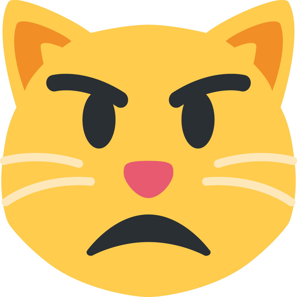 unicode u+1f63e, Cat Emojis png