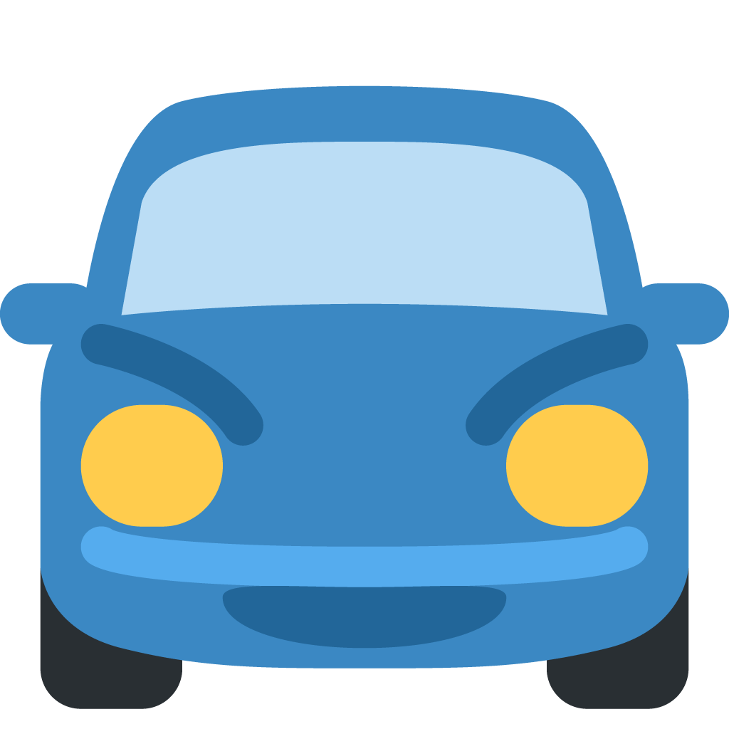 unicode u+1f698, Car Emojis png